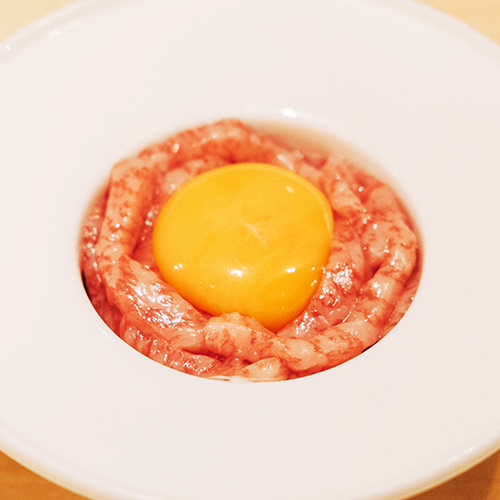 和牛しもふりユッケ